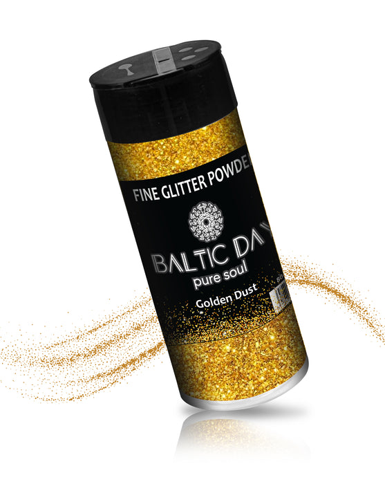 Fine Glitter Powder - GOLDEN DUST - 80g — BALTIC DAY